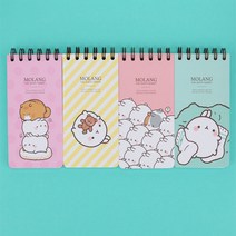 몰랑이학용품_몰랑 기자수첩_스프링수첩_캐릭터수첩_휴대용수첩_포켓수첩_유선수첩_미니수첩, 옐로우