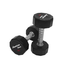 아메리칸12각덤벨 3~50kg 헬스장덤벨 고무덤벨 낱개판매, 25kg 1개
