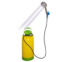 [캠핑문]차박 캠핑 대용량 15리터 휴대용 샤워기, 1개