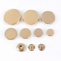 불박기 가죽 공예 불박 도장 기계 제작 인쇄 20 세트 10-25mm 금속 프레스 스터드 바느질 단추 의류 패스너 스냅 액세서리 코트 장식 걸쇠, 12mm, LightGold