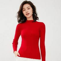 긴팔 이너셔츠 반 폴라넥 여성 소매 봄가을 이너웨어 슬림 니트상의 양털 울셔츠 가까이 하 풀오버스웨터 2787372031