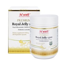 [공식판매점] 하이웰 로얄제리 로열젤리 로얄젤리 1500mg 300캡슐 1통, 2통, 300정