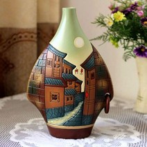 조형물 장식 카페 마당 인테리어 호텔 유럽 홈 예작품 거실 책장 장식품 세라믹 수공예품 고급 선물 컬렉션 꽃병, D