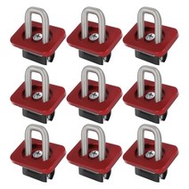 픽업트럭텐트 지프텐트 원터치차박텐트 스테인레스 스틸 픽업 트럭 베드 사이드 월 클립 1 세트 자동차 타이 다운 앵커 쉐보레 실버라도 콜로라도 GMC 시에라 캐니언용, 2.빨간