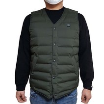 프리누아 경량패딩 고급 발열조끼 + 보조배터리