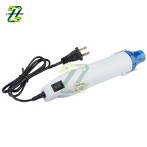 무선 히팅건 미니 열풍기 히팅기 히터건 핫건 열 수축 튜브 용 300w 220v 전기 뜨거운 공기 열총 euus 플러그, 흰색 EU 플러그