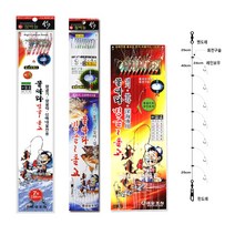 금호조침 KS-227 322 222 7본 8본 10본 고등어 열기 볼락 바늘 카드 채비