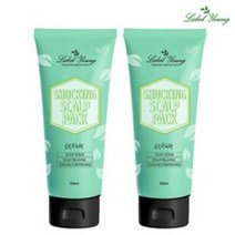 라벨영 비듬+각질+떡짐해결 쇼킹 두피팩 1+1, 01. 두피팩 2개, 2개