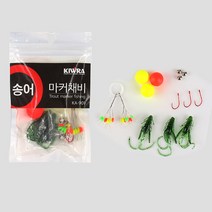 키우라 송어 비드 마커채비 3세트 송어낚시
