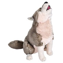 WILD REPUBLIC 하울링 울프 플러시 봉제 동물 장난감 선물 작은 빅기스 66cm(26인치)