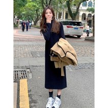 여성 스웨터 원피스 니트 드레스 롱원피스 하객룩원피스 오피스룩