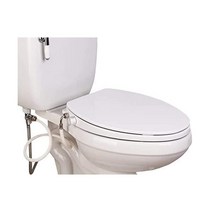 GenieBidet STEALTH 길쭉한 천천히 닫히는 비데 시트 - 셀프 클리닝 듀얼 노즐 + 후면 및 여성 청소 배선 필요 없음 20분 쉬운 설치 ON/OFF 기능이 있는 하이, 길쭉한 스텔스