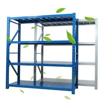 공장 선반 중량 랙 경량 팔레트 랙 조립식 앵글 철제, 150X60X200/블루 메인