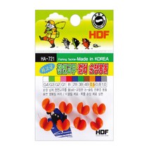 해동 천연고무 컬러 순정봉돌 HA-721 좁쌀봉돌