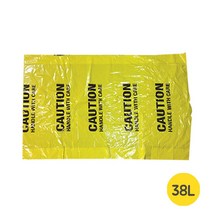 [NATURI] 폐기물봉투 황색 38리터 46cmx76cm차량 건설 현장 산업 안전 용품 화 모 산업 공사 교통 N/T : 245A4B+909