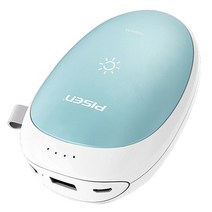 피센 손난로 보조배터리, TS-D198, 블루