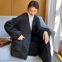 여성 롱 경량 패딩 간절기 아우터 얇은 라이트 자켓 다운