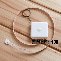 줄자 키링 열쇠고리 미니 휴대용 1.5m 1m 2m 종류선택 10개입 판촉 기념품 사은품 선물, 1개, 2m 휴대용 사각 줄자 컬러랜덤 10개입