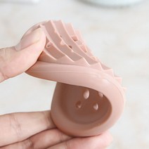 욕실 받침대 비누받침 실리콘 비누홀더 비누걸이 빨래 비누거치대 브러쉬 R, 화이트