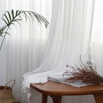 자바라커튼 커튼 가림커튼 로만쉐이드 블라인드 버티칼블라인드 음영 솔리드 화이트 깎아 지른 거실, White+W100xL250cm 1pc+3.Hooks