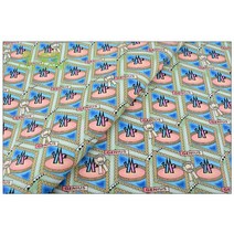 바느질 취미 섬유 패브릭 원단 블루 & 퍼플 인쇄 일반 목화 패브릭 패치 워크 천으로 DIY 퀼트 봉제, 08 1 piece 50x110cm