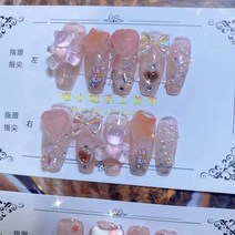 마이멜로디 시나모롤 산리오인형 애착인형 Diy Sanrioed 마이 멜로디 헬로 키티 만화 인형 수제 3 차원 네일 패치 애니메이션 장난감 여아용 선물, [04] L, [06] F