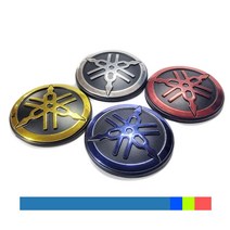 오토바이 야마하 원형 엠블럼 로고 양각 스티커 순정형 TMAX XMAX NMAX PCX 바이크 스쿠터 빅, 일반형Y원형(블루)