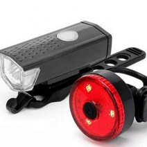 자전거 라이트자전거 미등 LED Usb 충전식 라이트 멀티 조명 모드 사이클링 레드 경고 램프 액세서리, 01 1 Set