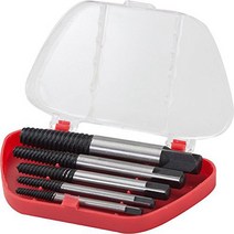 GROZ 5-Piece Screw Extractor Set | Chrome Molybdenum (Cr-Mo) Steel (09355), 1