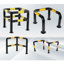 스틸볼라드 L형 76파이 앙카식 스톱바 진입금지, C 유형 단일 레이어 60 높이 2.0 두께