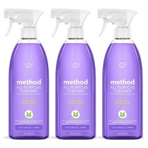 Method All Purpose Cleaner 메소드 주방 책상 타일 다용도 다목적 클리너 세정제 라벤더 828ml 3개, 1개