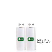 새로운 식품 저장 보호기 가방 전기 진공 실러 가방 진공 씰링 기계 포장 Baggies 음식을 신선한 유지, 01 15CM2PCS