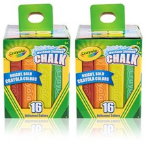 크레욜라 보도블럭 분필 Crayola Sidewalk Chalk 16개입2개, 1개