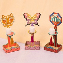 전통공예 촛대 만들기 5개 1세트 - 일월오봉도 / DIY