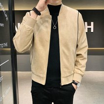 남성 스웨이드 자켓 봄 가을 간절기 캐주얼 가죽 빈티지 외출 고급 일상 남자 심플 캐쥬얼 베이직 재킷 상의 men suede jacket KB0890