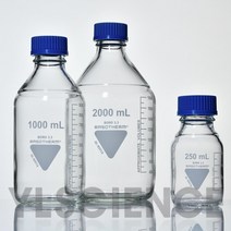 (JLS) 실험실용 샘플병 다용도 랩바틀 (GL45) Laboratory Lab Bottle 기본형 실험실용바틀 메디아병 샘플병 샘플보관용기 Media Bottle, 1000ml (1L) 1개