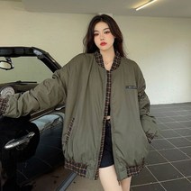 앨범자켓 Deeptown-빈티지 야구 재킷 여성용 2000 년대 미적 디자인 오버사이즈 지퍼 스트리트 웨어 패