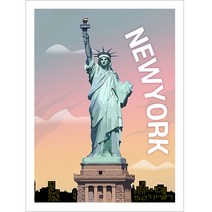 퍼니플 대형 캔버스 DIY 비즈 보석십자수 패브릭형 40x30cm, 뉴욕(BF34038)