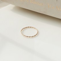 로스도스 life ring (14k gold) - 14k 금반지 데일리 반지 레이어링 얇은 실반지 가드링