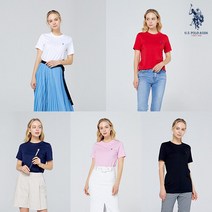 USPA 여성 피마코튼100 라운드셔츠 5종