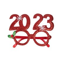 크리스마스 장식 2023 안경 프레임 산타 눈사람 선물 2022 새해 노엘, 4 Style D