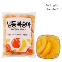 [딜라잇가든]냉동 복숭아(슬라이스) 1kg x 3팩