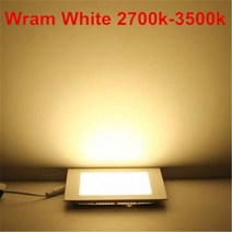 파워딜 Ac/dc 12 v/24 v 울트라 얇은 디자인 3 w 6 9w12w 15 25 led 천장 recessed 그리드 downlight 광장, 02 Warm White_05 12V 12W