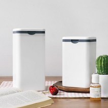사무실 데스크 미니휴지통 화장대쓰레기통 슬림휴지통, 화이트 대형