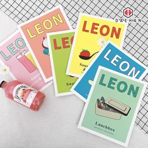 LEON 양면 카드 촬영 소품 감성 인테리어 벽장식 레옹 잡지 책, 01_레옹카드-어니언