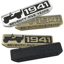 지프랭글러 루비콘 사하라 체로키 엠블럼 1941, SILVER