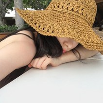 버킷햇 왕골 여행 챙넓은 밀짚 여름 바캉스 비치 라탄 모자