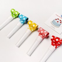 아트박스/갓샵 코끼리 피리 나팔 삑삑이 10개세트 5color 블로우아웃 생일 파티 소품 용품, 레드