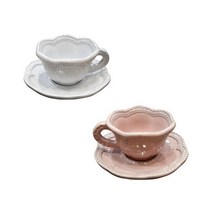 [브이비씨까사] VBC까사 레이스 에스프레소 컵&소서 택1, VBC까사 레이스 에스프레소 컵&소서_화이트