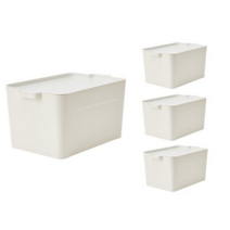 락앤락 차곡차곡쌓아쓰는모듈수납함 32L HPI1015IS4, IVORY, 8개